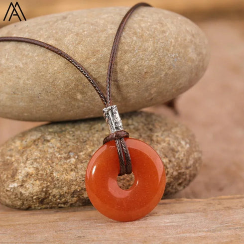 Natural Amethyst Lapis Tiger Eye Stone Pendant - MiamiTeenyWeenyBikini.Com