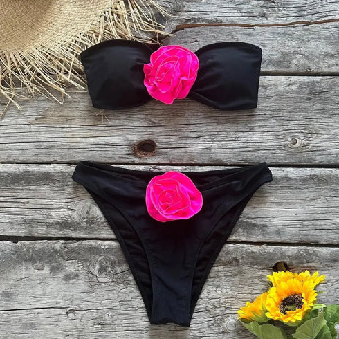 Floral Beachwear Bikini - MiamiTeenyWeenyBikini.Com