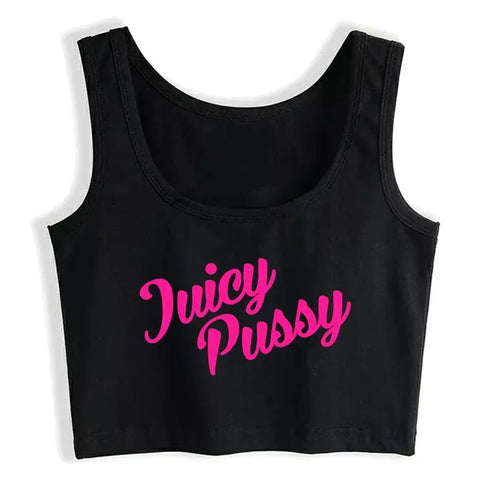 Juicy Pussy Crop Top - MiamiTeenyWeenyBikini.Com