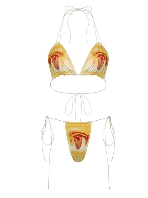 Chic Print Bikini Set - MiamiTeenyWeenyBikini.Com