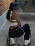 Sleeveless Bandage Halter Tank Top - MiamiTeenyWeenyBikini.Com