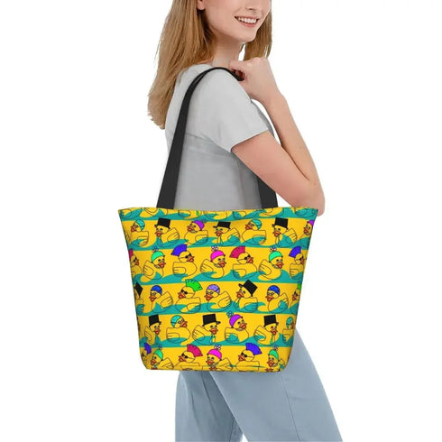 Rubber Ducks Tote Bag - MiamiTeenyWeenyBikini.Com