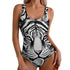 Caspian Tiger One-Piece Swimwear - MiamiTeenyWeenyBikini.Com