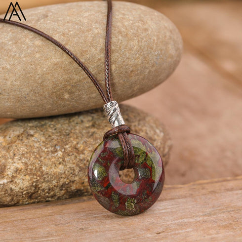 Natural Amethyst Lapis Tiger Eye Stone Pendant