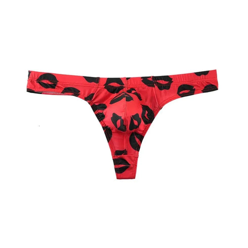 Ice Silk Men's Lips Thong - MiamiTeenyWeenyBikini.Com