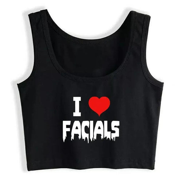 I Love Facials Tank Top - MiamiTeenyWeenyBikini.Com
