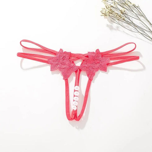 Lace Pearl G-String
