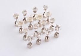 Light Up LED Bling Ear Stud Earrings - MiamiTeenyWeenyBikini.Com