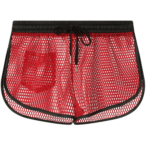 Men's See-Through Fishnet Swim Trunks - MiamiTeenyWeenyBikini.Com