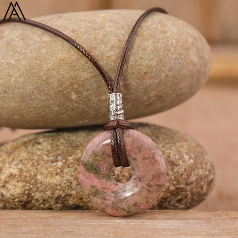Natural Amethyst Lapis Tiger Eye Stone Pendant - MiamiTeenyWeenyBikini.Com