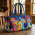 GF Funny Art Chicken Print Quilted Duffle Bag Bohemian Style 2026 Personalized Custom Travel Tote Women Men Weekender Bag - MiamiTeenyWeenyBikini.Com