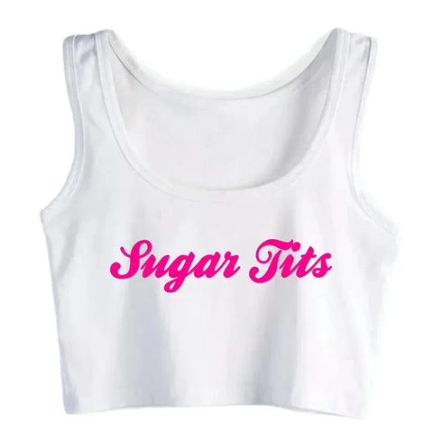 Sugar Tits Crop Top - MiamiTeenyWeenyBikini.Com