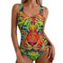 Caspian Tiger One-Piece Swimwear - MiamiTeenyWeenyBikini.Com