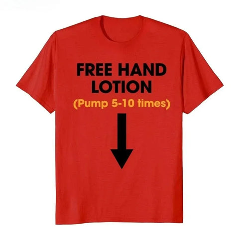 Free Hand Lotion Pump 5-10 Times T-Shirt - MiamiTeenyWeenyBikini.Com
