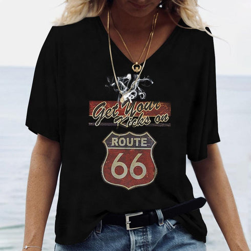 US Route 66 Print Tops