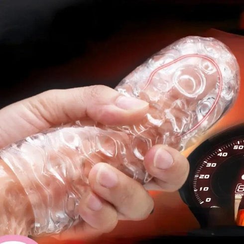 Transparent Silicone Male Masturbation Cup - MiamiTeenyWeenyBikini.Com