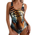 Caspian Tiger One-Piece Swimwear - MiamiTeenyWeenyBikini.Com