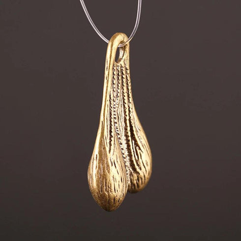 Solid Brass Men's Balls Pendant