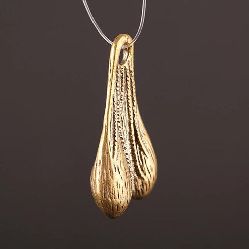 Solid Brass Men's Balls Pendant - MiamiTenyWeenyBikini.Com