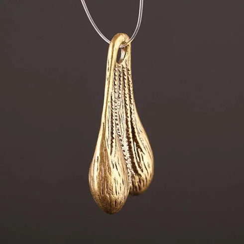 Solid Brass Men's Balls Pendant - MiamiTenyWeenyBikini.Com