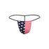 Men's USA Flag Print Thong