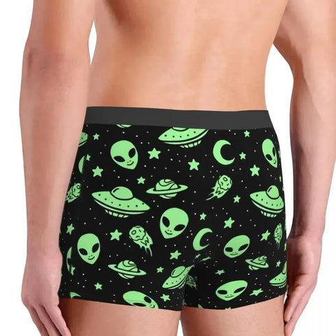 Green Alien UFO Moon Briefs - MiamiTeenyWeenyBikini.Com