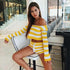 Knit Crop Top Shorts Sets - MiamiTeenyWeenyBikini.Com
