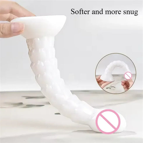 Dragon Scales White Dildo - MiamiTeenyWeenyBikini.Com