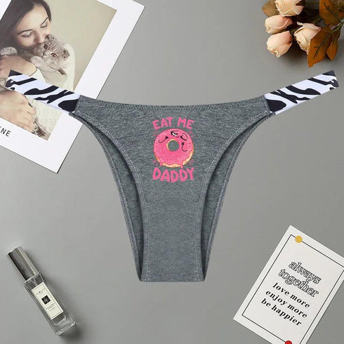 Eat Me Daddy Pink Donut Panties
