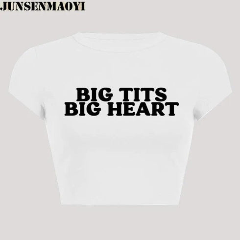 Big Tits Big Heart Crop Top