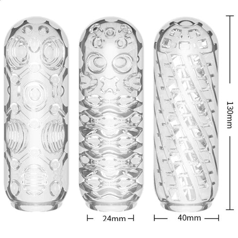 Transparent Silicone Male Masturbation Cup