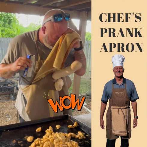 Funny Chef "Cock Pop Luck" Cooking Apron - MiamiTeenyWeenyBikini.Com