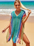 Rainbow Crochet Beach Cover Up