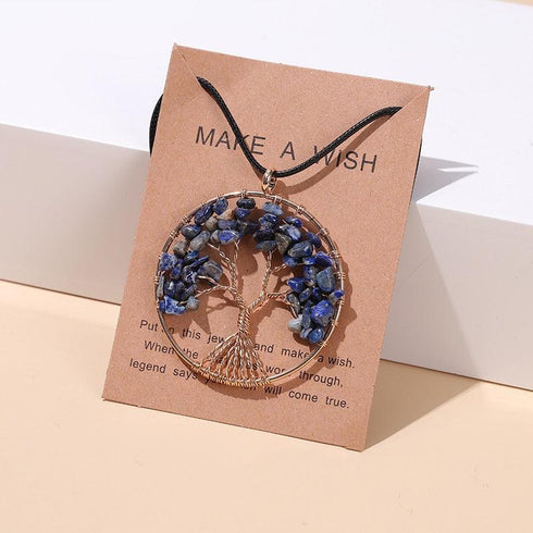 7 Chakras Tree Of Life Pendant