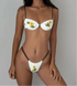 Flower Print Thong Bikini Set - MiamiTeenyWeenyBikin.Com