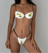 Flower Print Thong Bikini Set - MiamiTeenyWeenyBikin.Com
