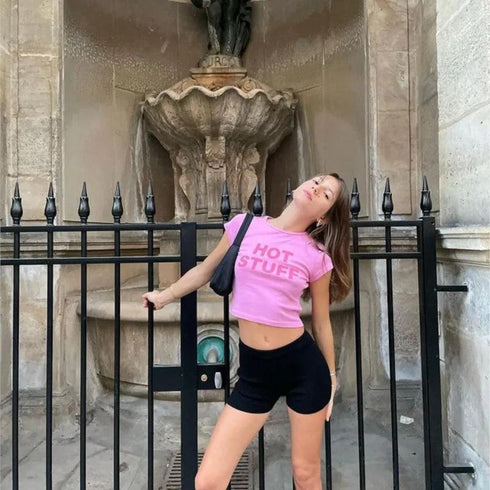 Hot Stuff Crop Top - MiamiTeenyWeenyBikini.Com