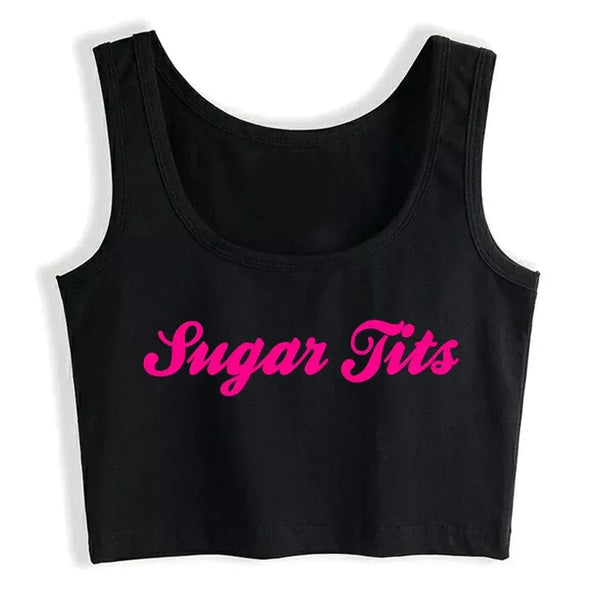 Sugar Tits Crop Top - MiamiTeenyWeenyBikini.Com