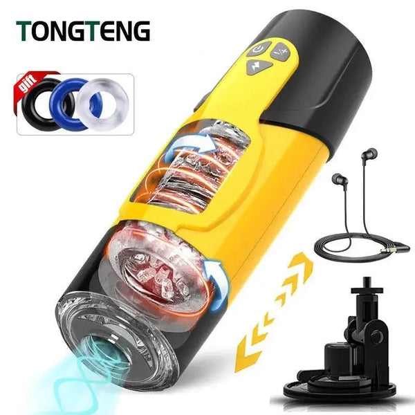 Telescopic Rotation Male Masturbator - MiamiTeenyWeenyBikini.Com