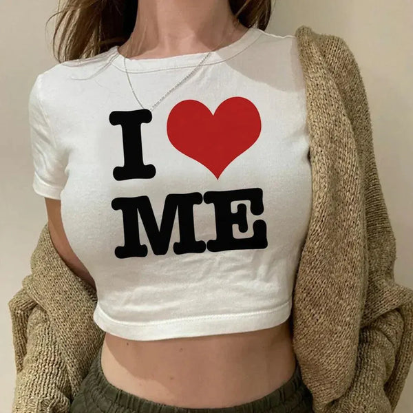 I Love ME Crop Top - MiamiTeenyWeenyBikini.Com