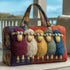 Poodle Dogs Quilted Duffle Bag Funny Retro Travel Tote Handbag Men Women Outdoor Weekender Bag - MiamiTeenyWeenyBikini.Com.