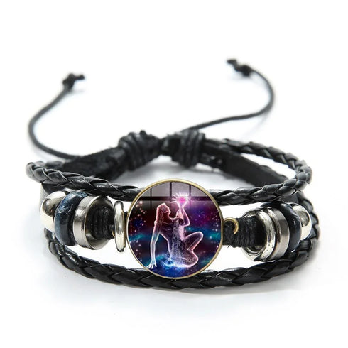 12 Zodiac Sign Constellation Bracelet - MiamiTeenyWeenyBikini.Com