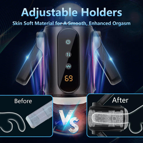 Foldable Handles Men's Masturbator