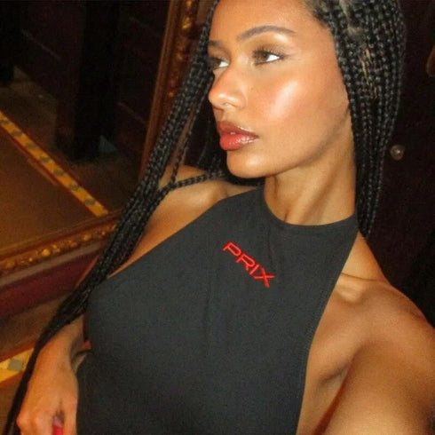 Backless Slim Crop Top