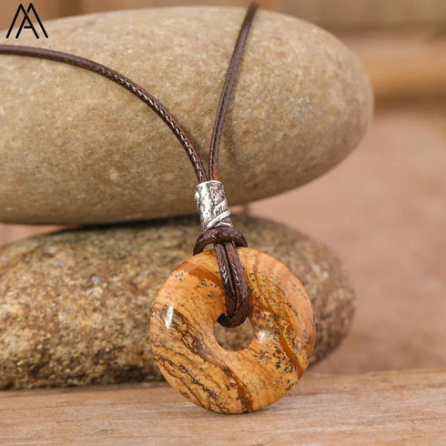 Natural Amethyst Lapis Tiger Eye Stone Pendant - MiamiTeenyWeenyBikini.Com