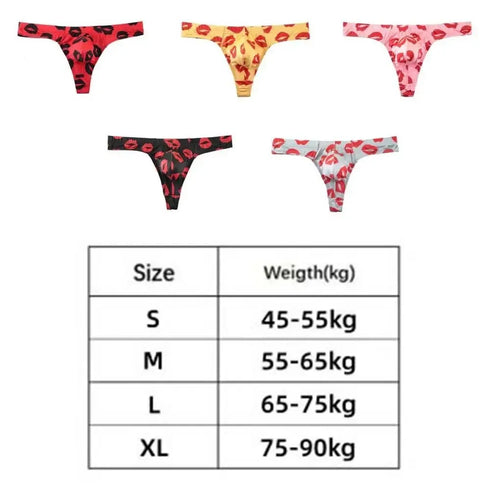 Ice Silk Men's Lips Thong - MiamiTeenyWeenyBikini.Com