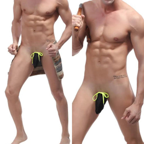 Men's Penis Lace Up Pouch