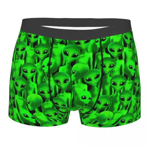 Green Alien UFO Moon Briefs - MiamiTeenyWeenyBikini.Com