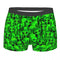 Green Alien UFO Moon Briefs