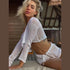 Knit Crop Top Shorts Sets - MiamiTeenyWeenyBikini.Com